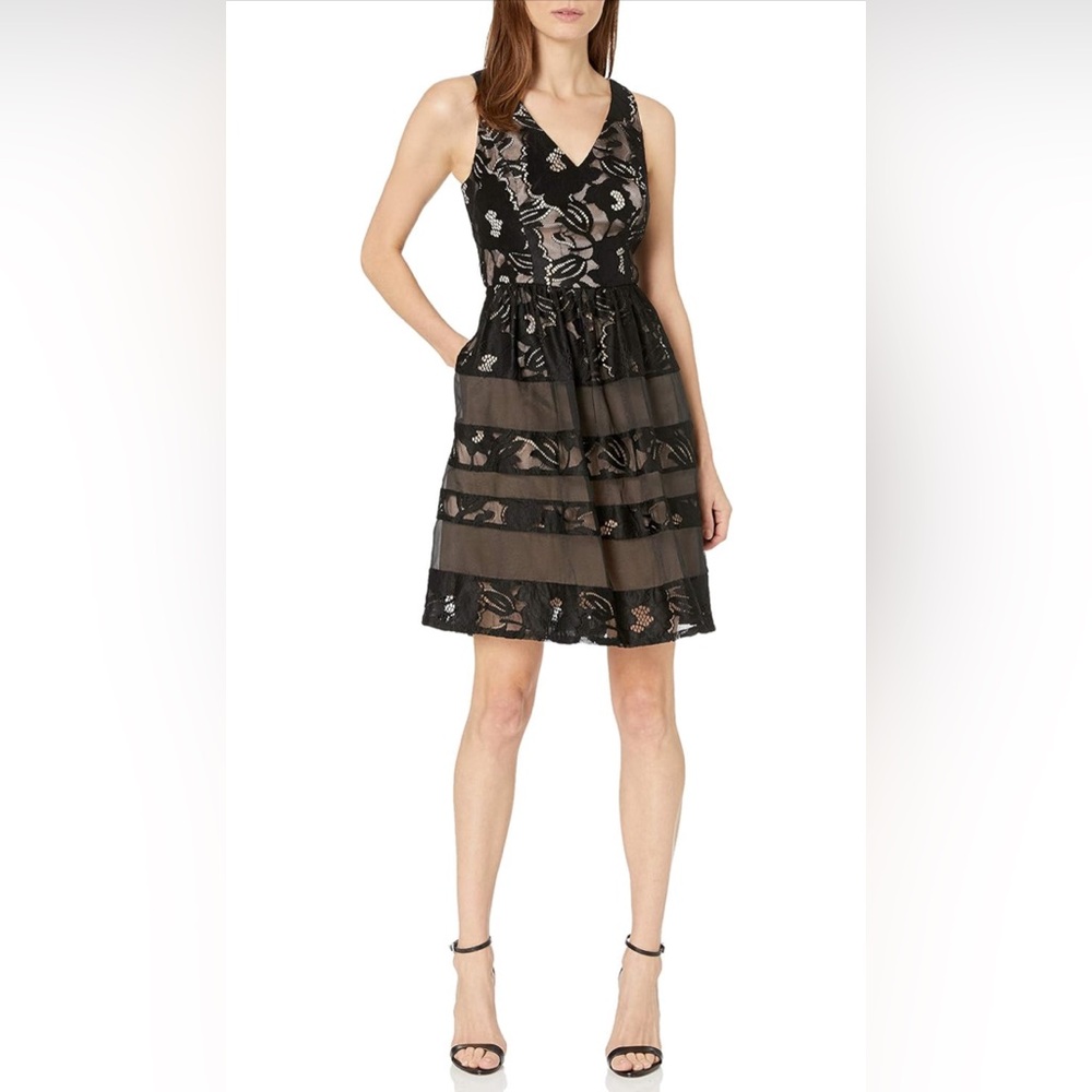 EUC Adrianna Papell fit and flare dress.